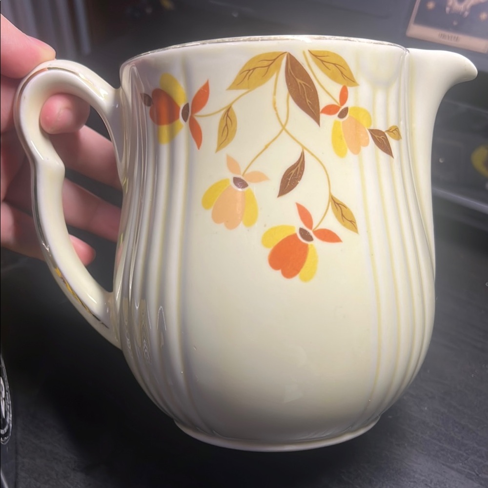 Vintage Hall’s Superior Floral Cream Pitcher